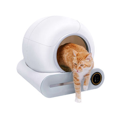 2 forma livellata di rettangolo di Cat Litter Trays 65L-76L di auto pulizia con i grandi cestini per i rifiuti