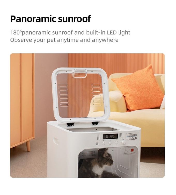 Animale domestico automatico a basso rumore che asciuga sicuro di servizio di punto della scatola una ed affidabile facili da pulire 0