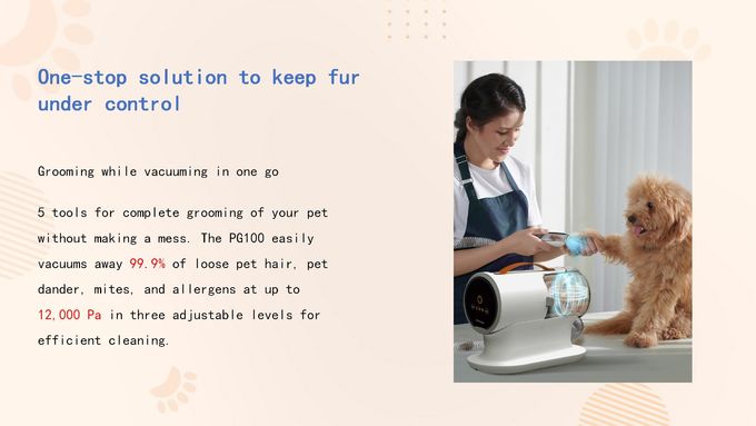 2L Innovativo aspirapolvere per animali domestici Kit per la pulizia della spazzola elettrica Clipper OEM ODM 0